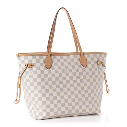 Louis Vuitton Damier Azur Neo Neverfull MM Rose Ballerine 3 of 11