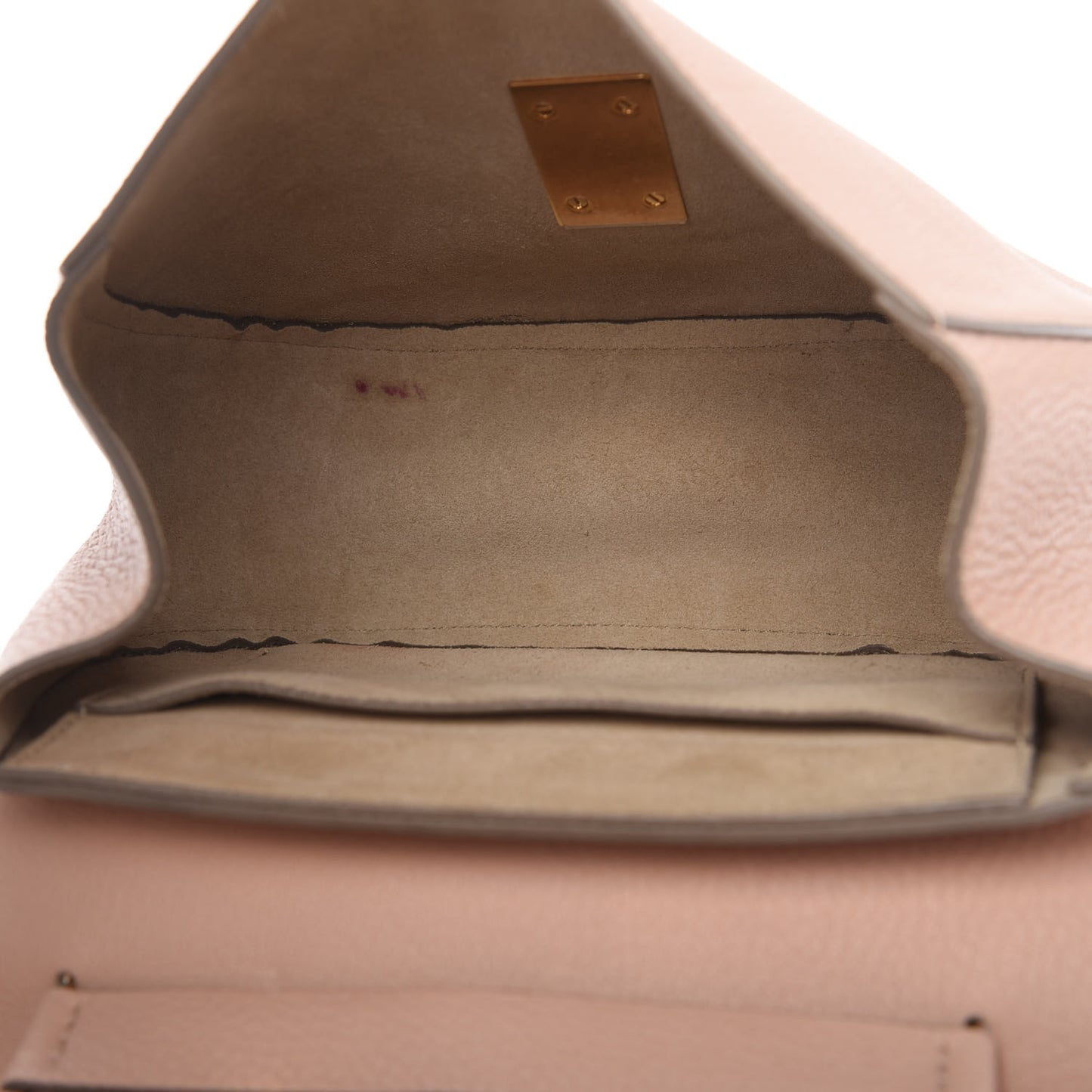 Grained Lambskin Drew Shoulder Bag Cement Pink
