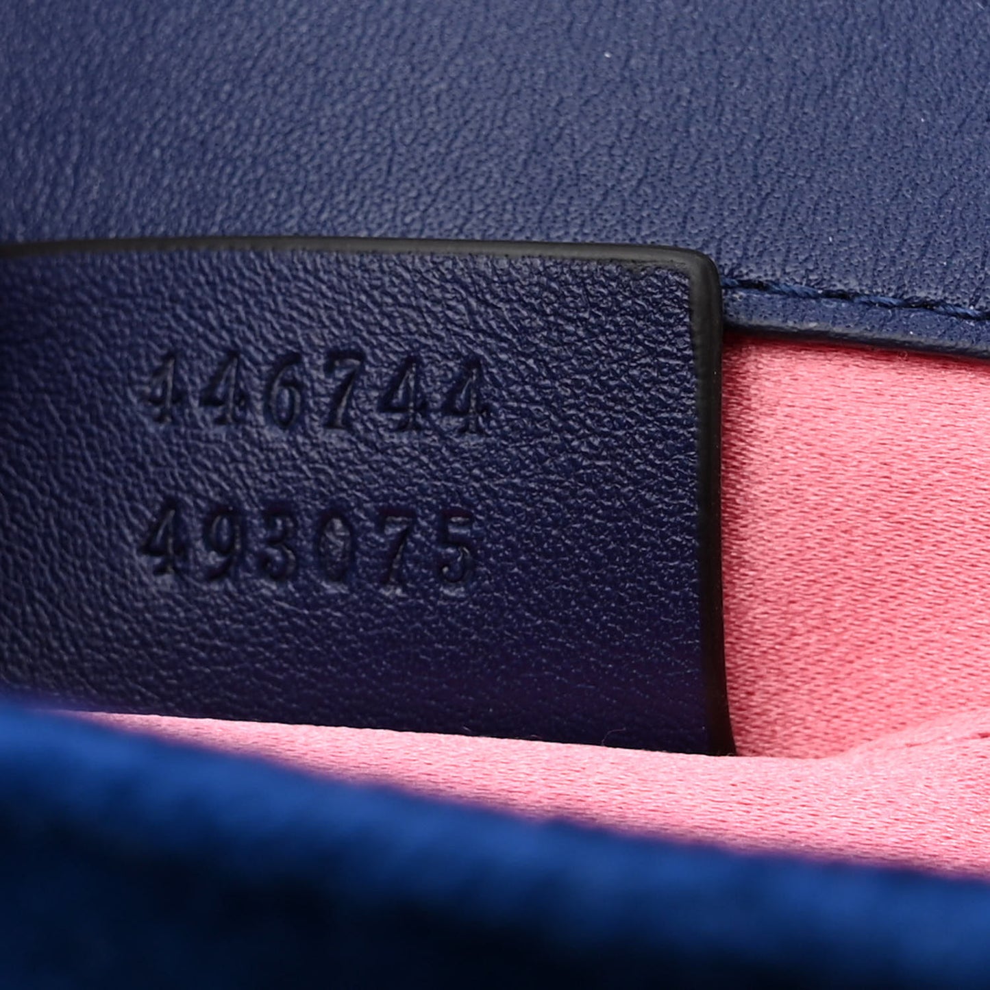 Velvet Matelasse Mini GG Marmont Shoulder Bag Cobalt Blue