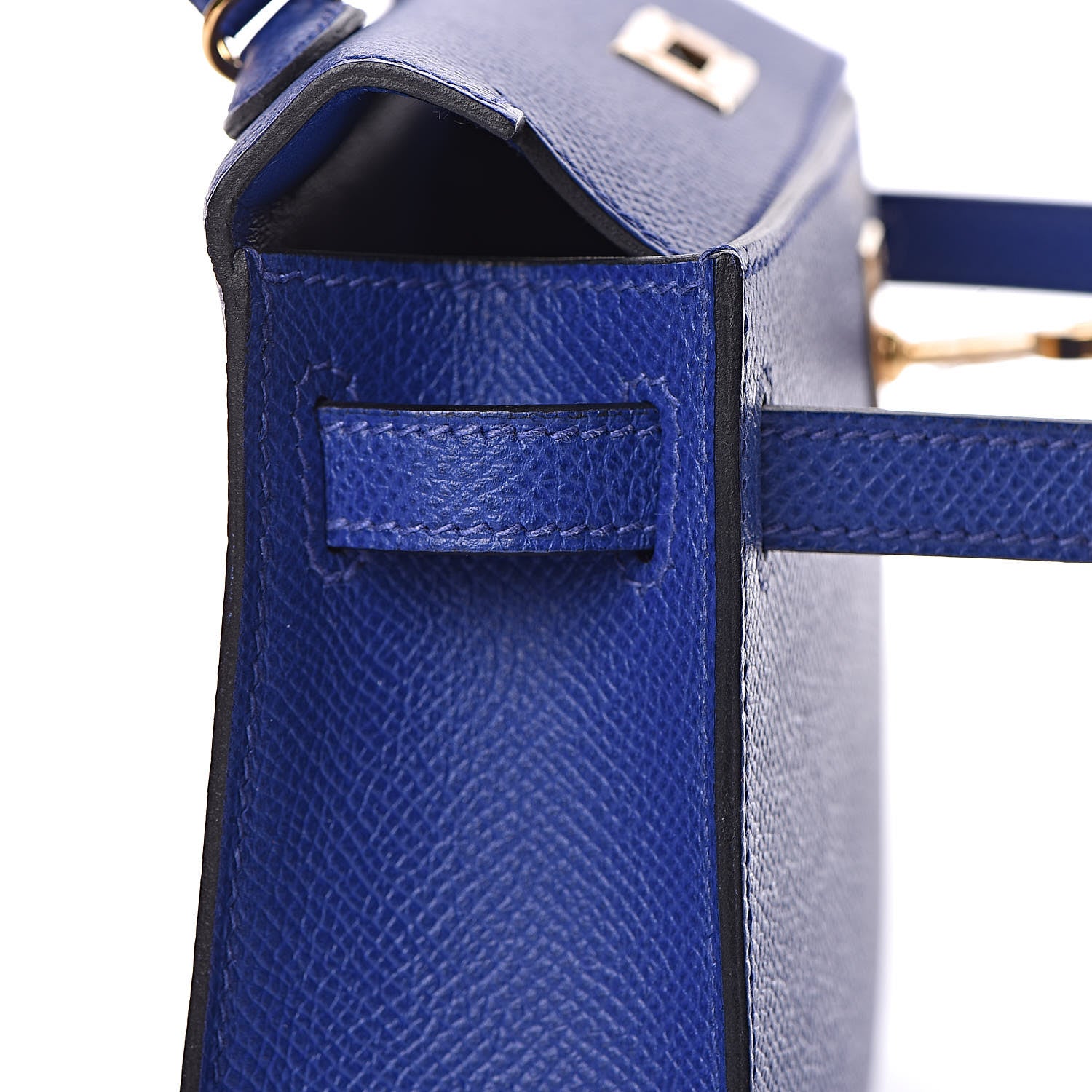 Hermes Epsom Mini Kelly Sellier 20 Bleu Electrique 13 of 29