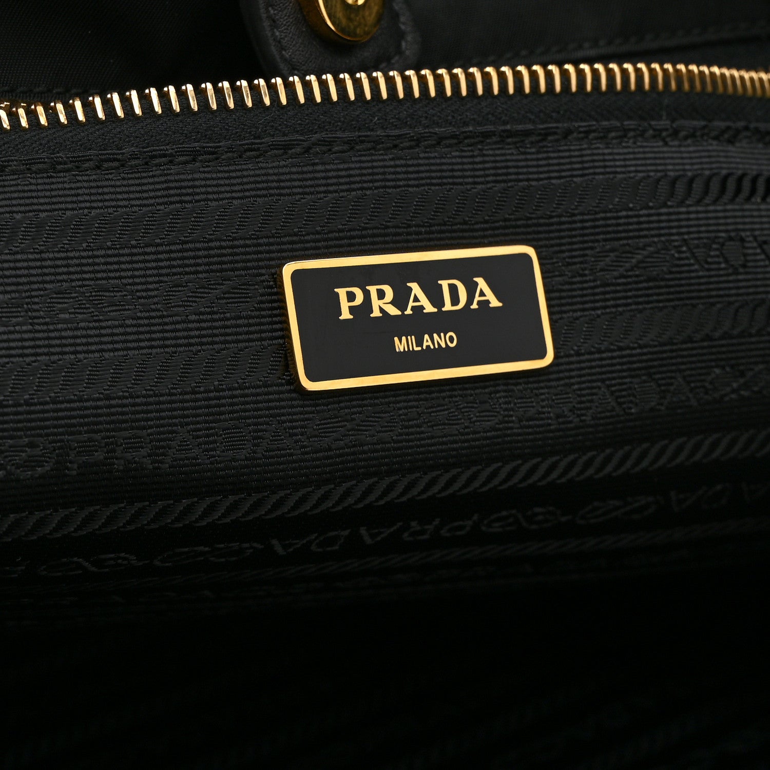 Prada Tessuto Nylon Shopping Tote Black 6 of 10