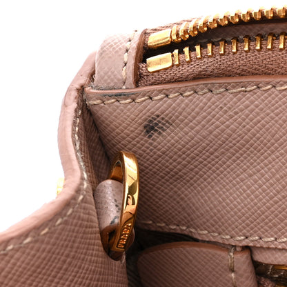 Prada Saffiano Small Galleria Double Zip Tote Cammeo 12 of 15