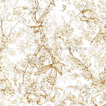 Christian Dior Silk Jardin D'Hiver Scarf White Gold 2 of 4
