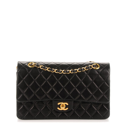 Chanel Lambskin Quilted Medium Double Flap Black 1 of 11