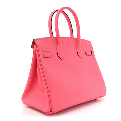 Hermes Epsom Horseshoe Birkin 30 Rose Azalee 3 of 9