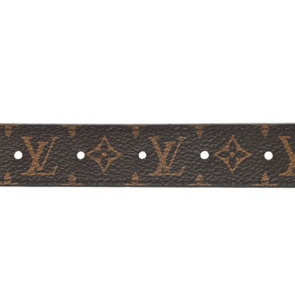 Louis Vuitton Calfskin Monogram 25mm LV Circle Reversible Belt 90 36 Black 3 of 5