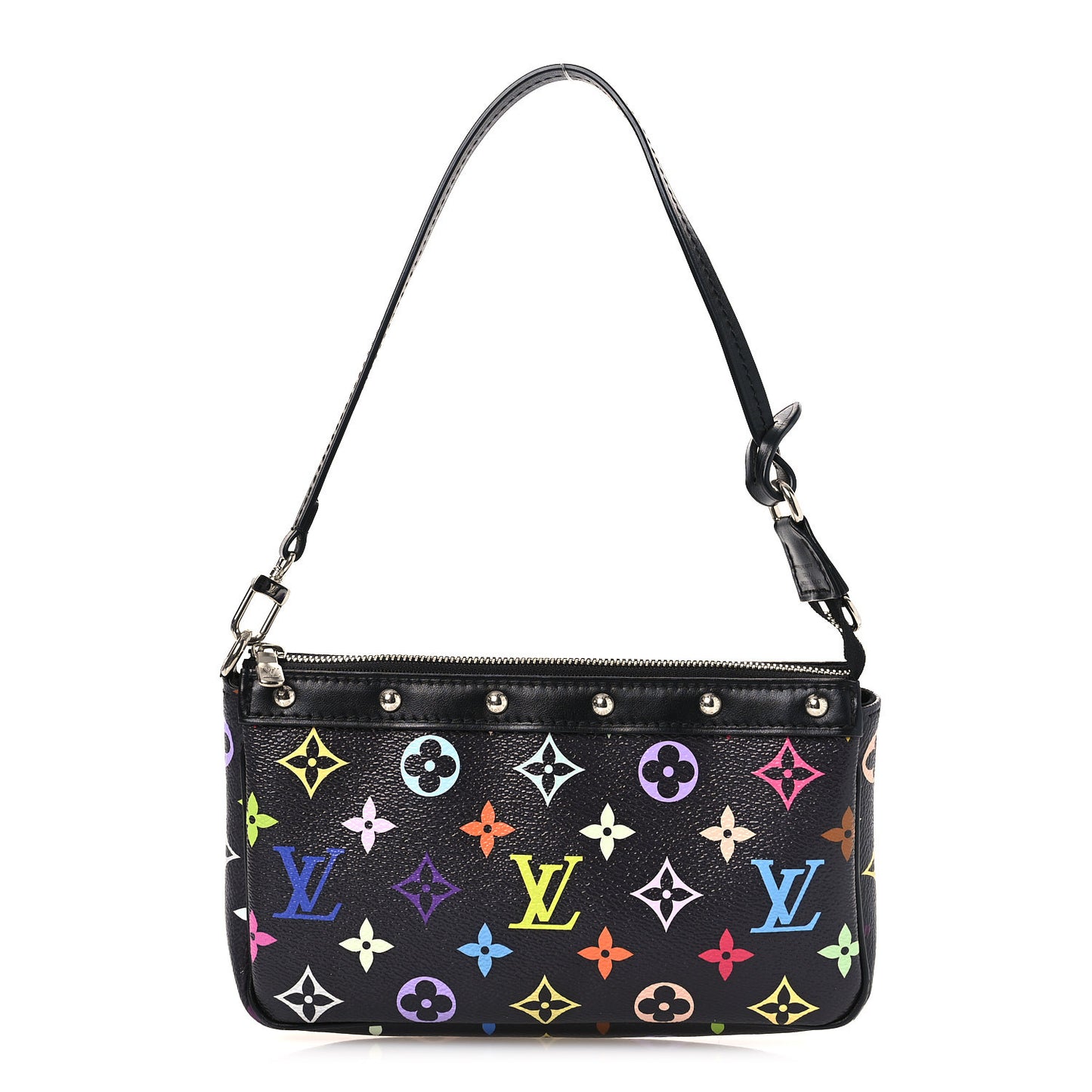 LV X TM Monogram Multicolor Pochette Accessories Black