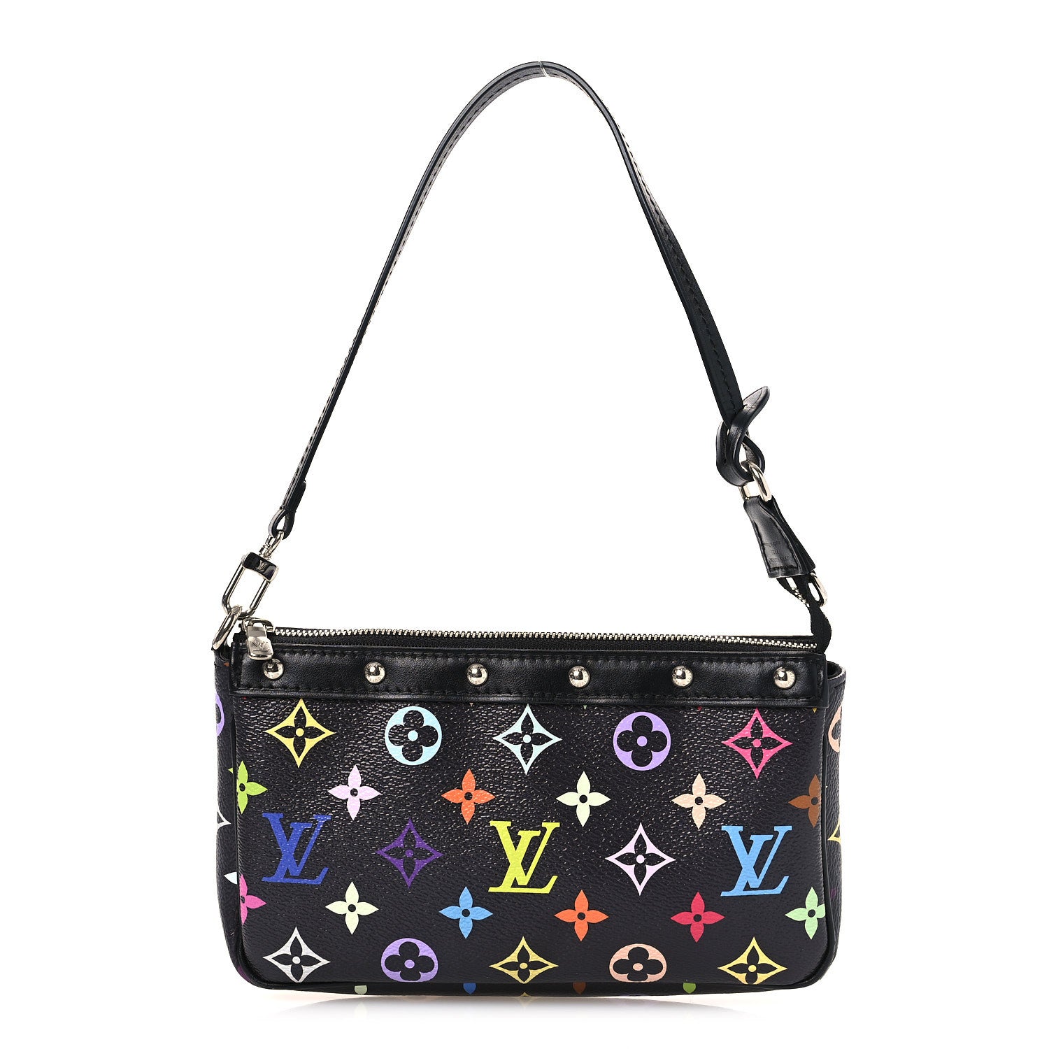Louis Vuitton LV X TM Monogram Multicolor Pochette Accessories Black 1 of 10