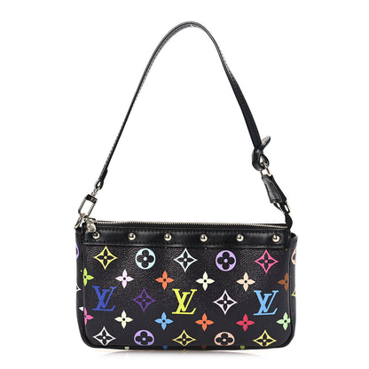 Louis Vuitton LV X TM Monogram Multicolor Pochette Accessories Black 1 of 10