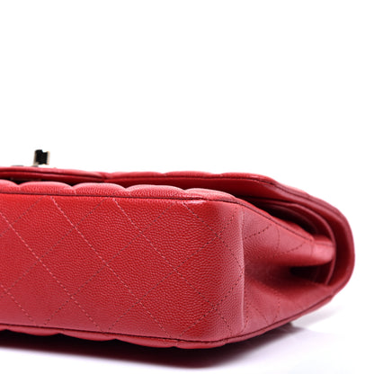 Chanel Caviar Quilted Medium Double Flap Red 7 of 11