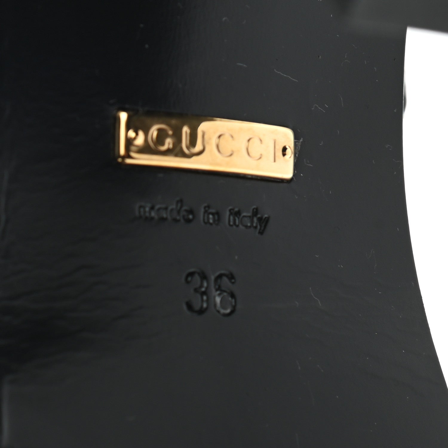 Gucci Austin Calfskin Interlocking G Ankle Boots 36 Black 7 of 7