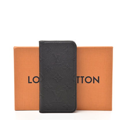 Louis Vuitton Empreinte iPhone X/XS Folio Case Black 8 of 8