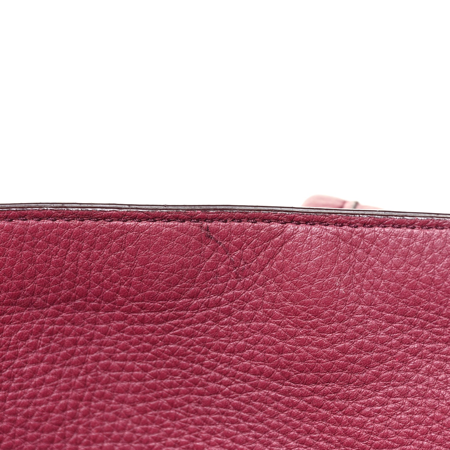 Salvatore Ferragamo Calfskin Medium Verve Double Zip Tote Burgundy 10 of 15