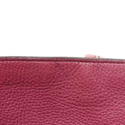Salvatore Ferragamo Calfskin Medium Verve Double Zip Tote Burgundy 10 of 15