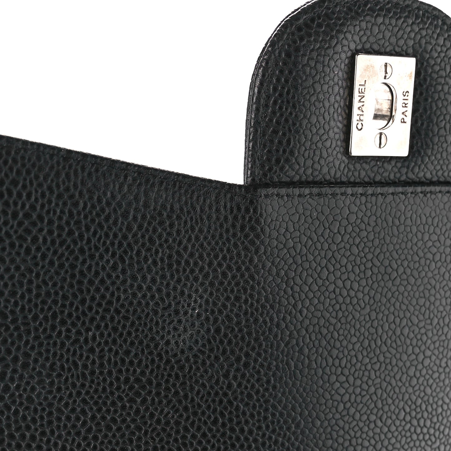 Caviar Quilted Jumbo Single Flap Black