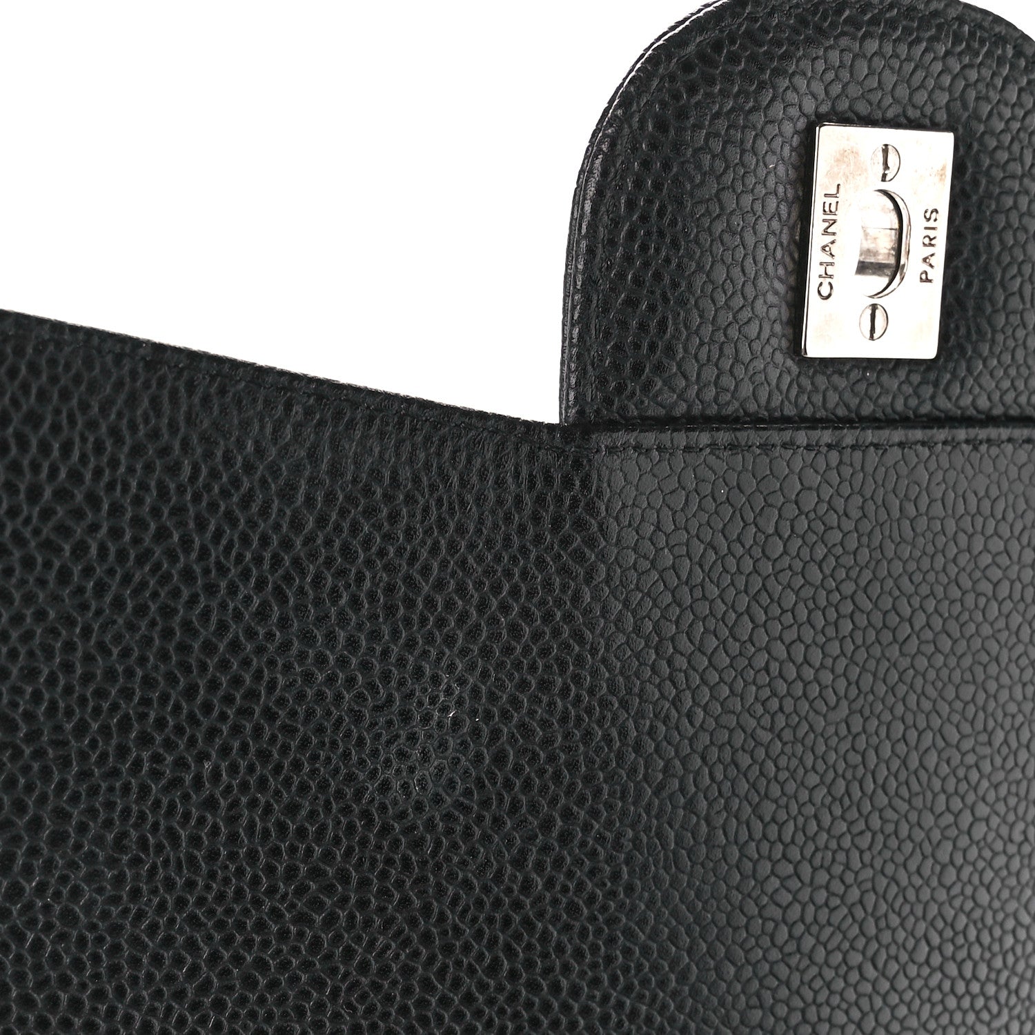 Chanel Caviar Quilted Jumbo Single Flap Black 11 of 12