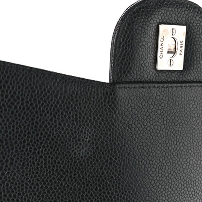 Chanel Caviar Quilted Jumbo Single Flap Black 11 of 12