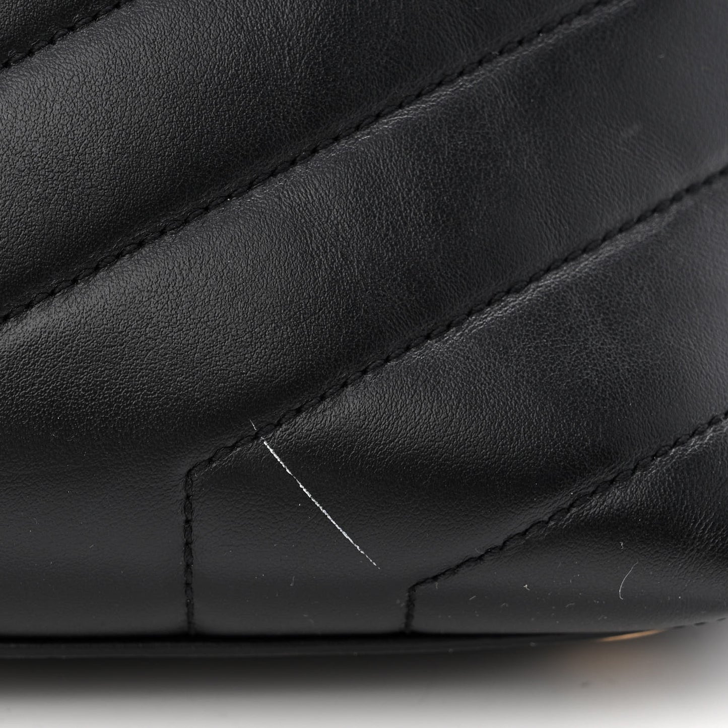 Calfskin Y Quilted Monogram Large Loulou Chain Satchel Black