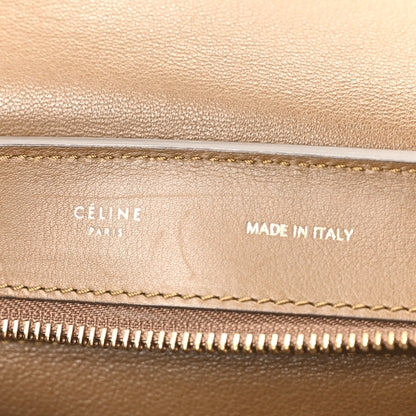 Celine Smooth Calfskin Suede Medium Tri-Color Trapeze Vermillion 6 of 9