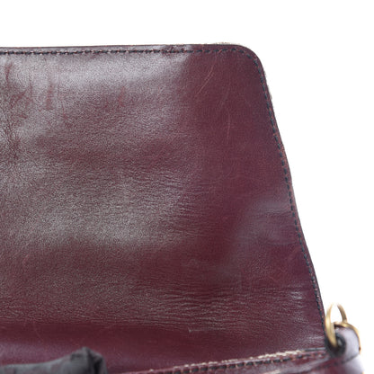 Gucci Monogram Studded Large Horsebit Clutch Bordeaux 11 of 12