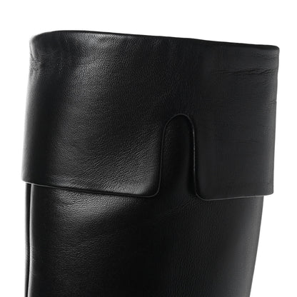 Chanel Lambskin High Boots 36 Black 11 of 12