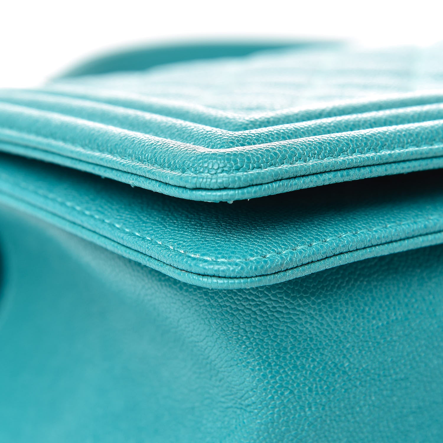 Chanel Caviar Quilted Medium Boy Flap Turquoise 9 of 12