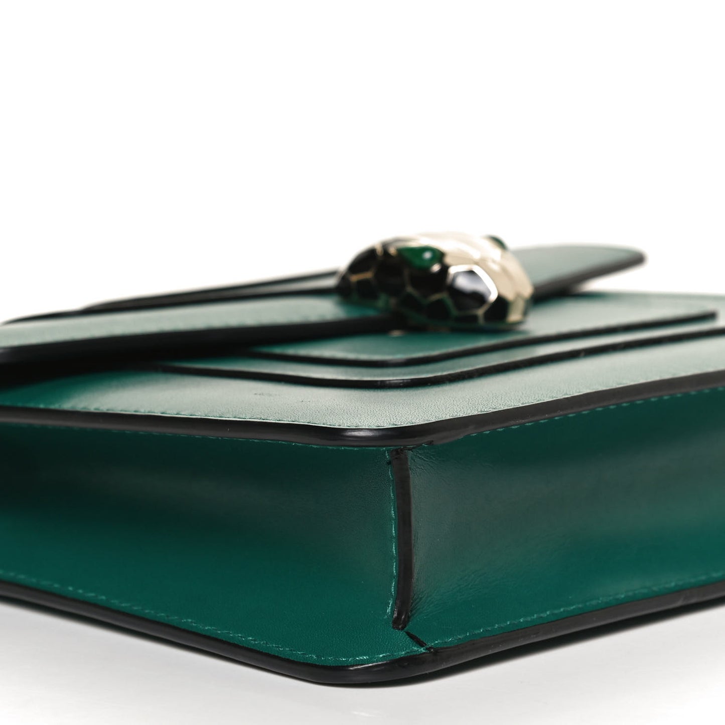 Calfskin Small Serpenti Forever Snake Strap Crossbody Bag Emerald Green