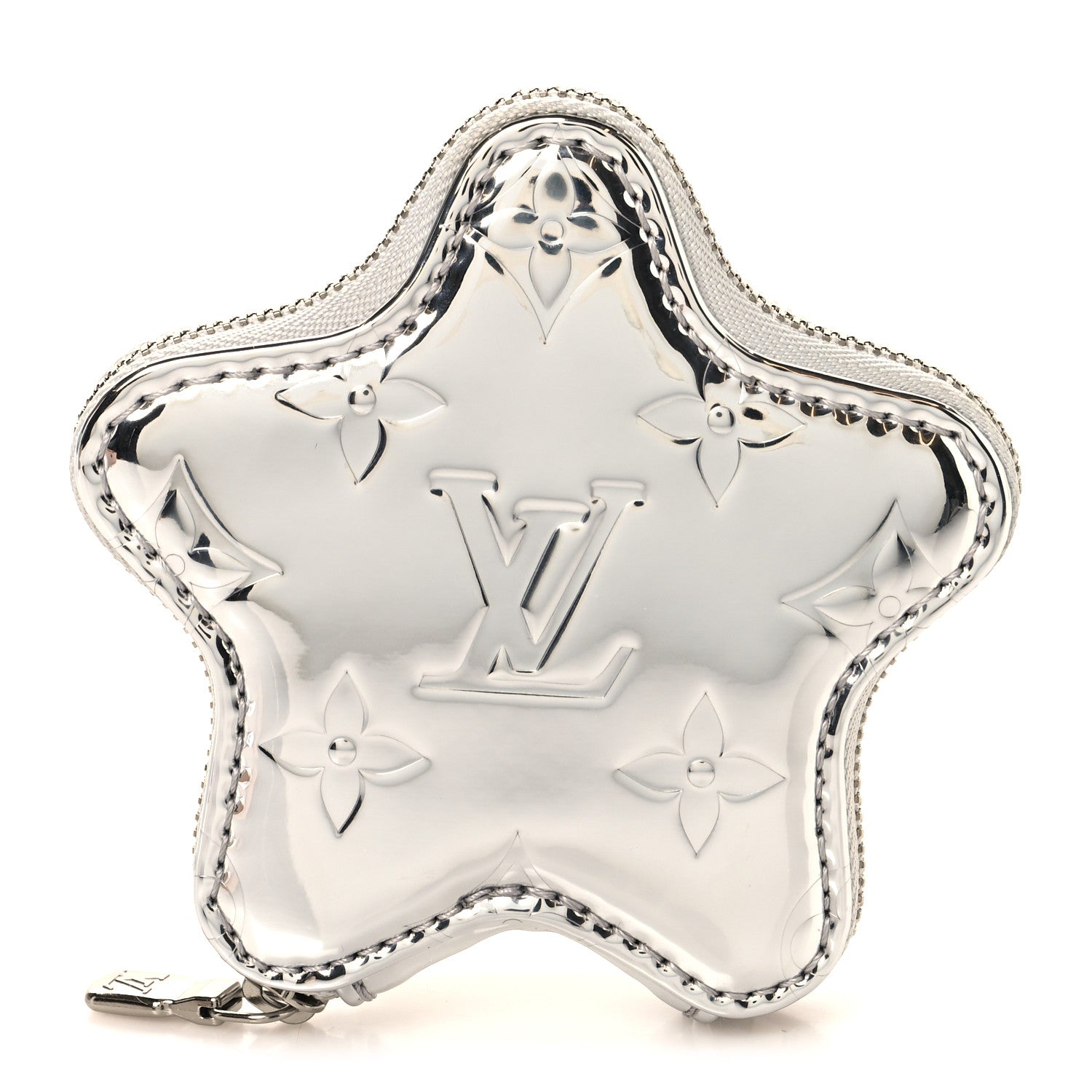 Louis Vuitton Monogram Spark Coin Purse Silver 1 of 7