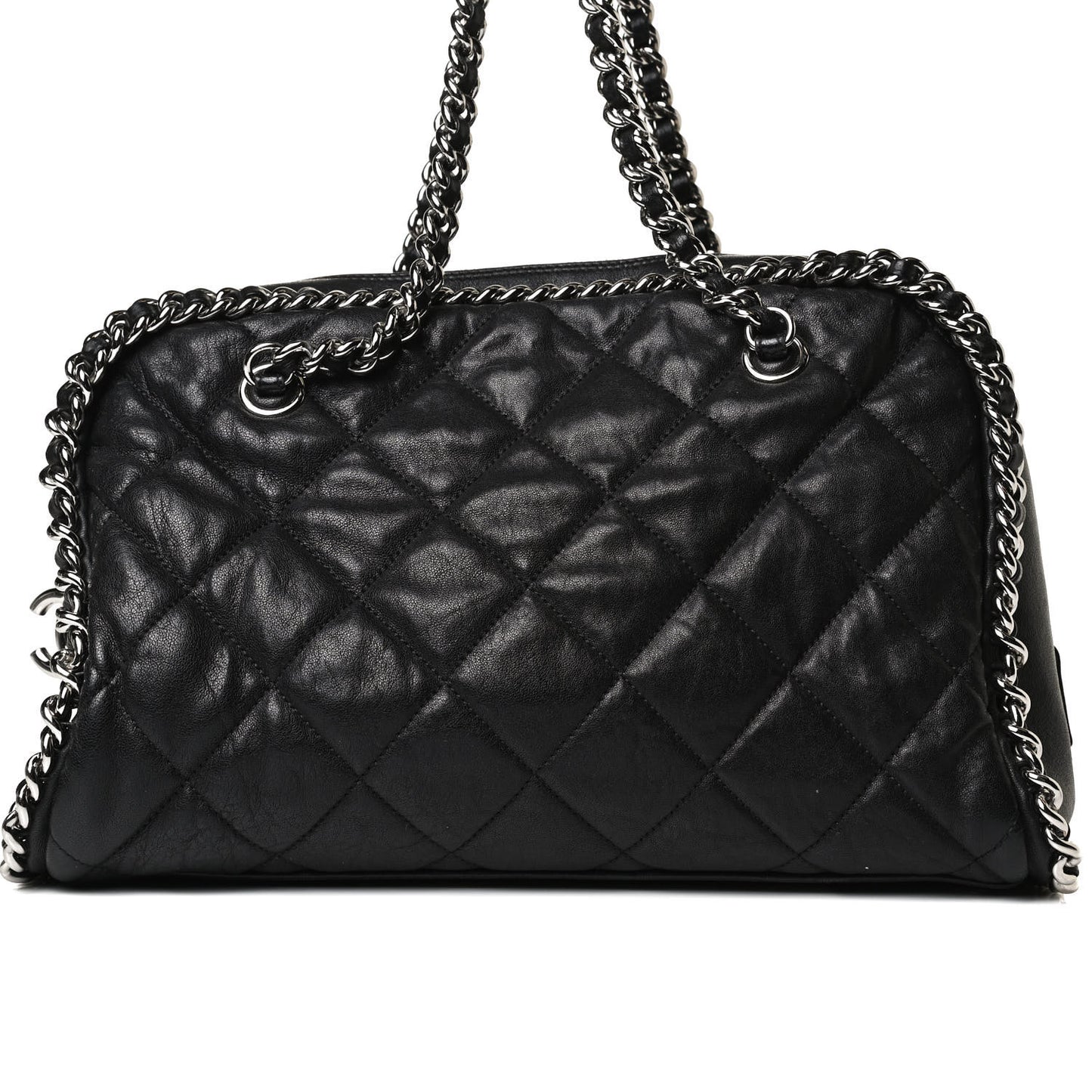 Calfskin Chain Around Bowler Black