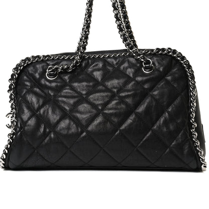 Chanel Calfskin Chain Around Bowler Black 7 of 16