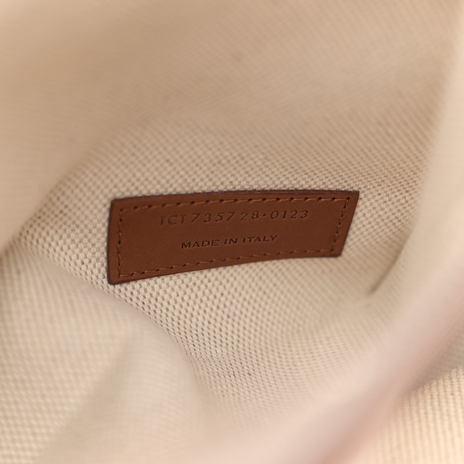 Saint Laurent Linen Calfskin Rive Gauche Basket Tote Optic White Tan 7 of 13