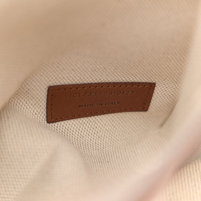 Saint Laurent Linen Calfskin Rive Gauche Basket Tote Optic White Tan 7 of 13