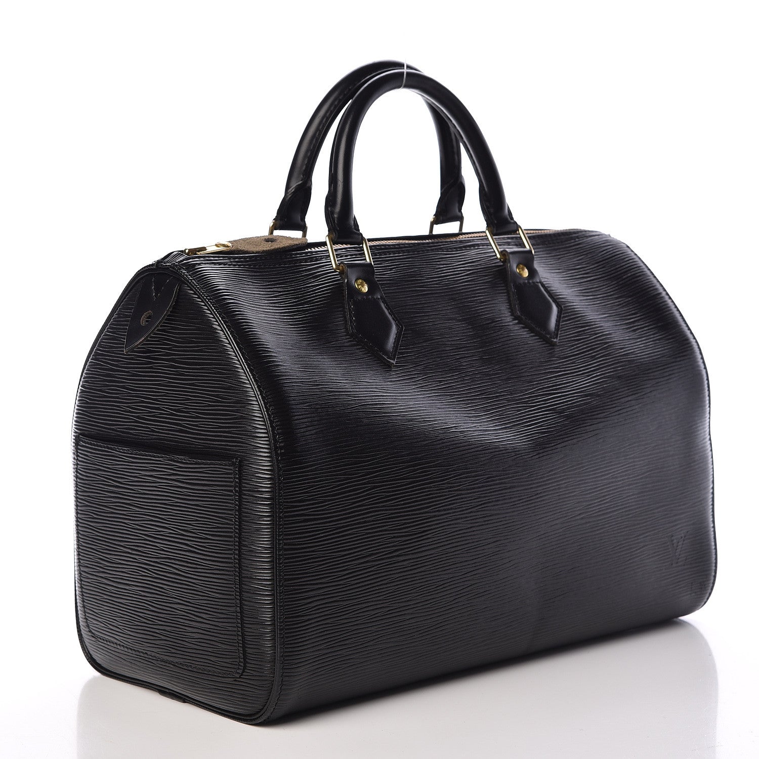 Louis Vuitton Epi Speedy 30 Black 3 of 11