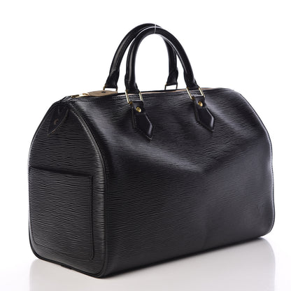 Louis Vuitton Epi Speedy 30 Black 3 of 11
