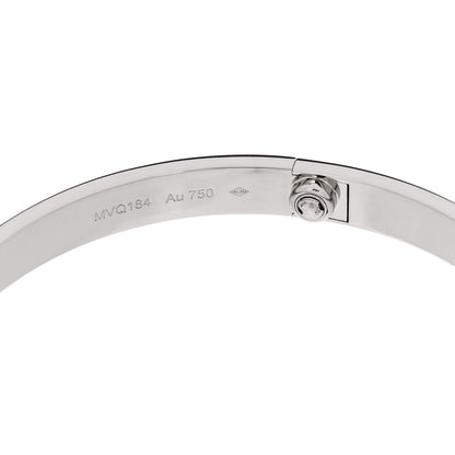 Cartier 18K White Gold LOVE Bracelet 21 7 of 9