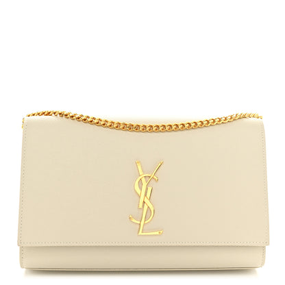 Saint Laurent Grain De Poudre Medium Classic Monogram Kate Satchel Crema Soft 1 of 10