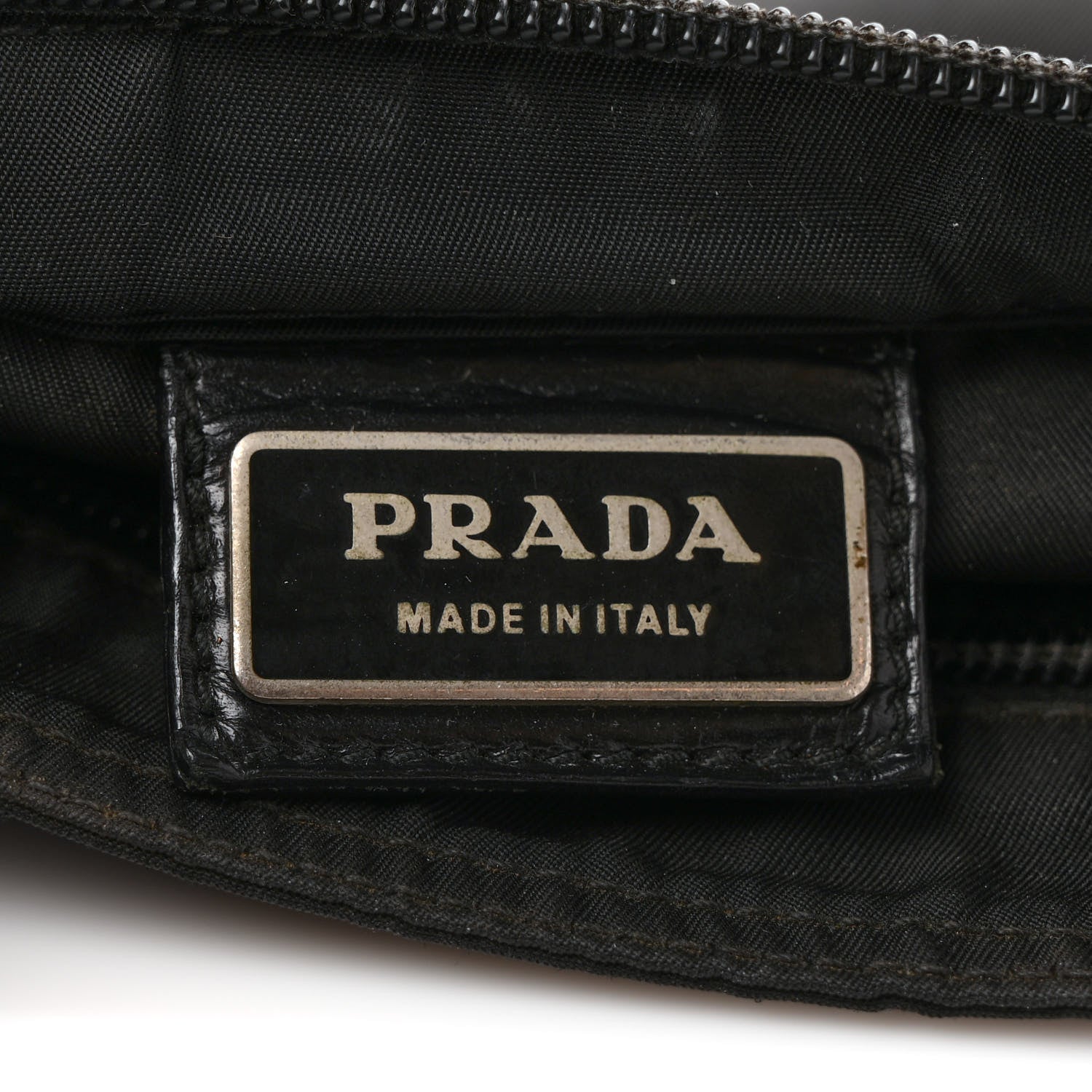 Prada Tessuto Nylon Flat Messenger Bag Black 6 of 9