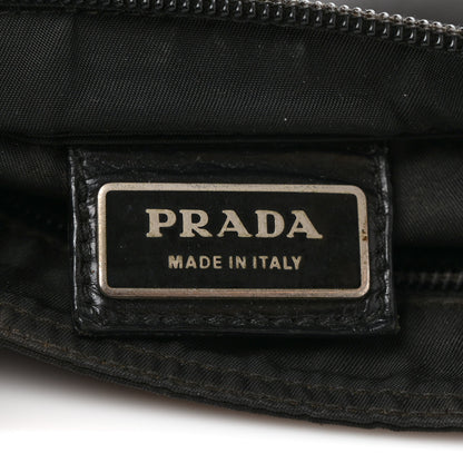 Prada Tessuto Nylon Flat Messenger Bag Black 6 of 9