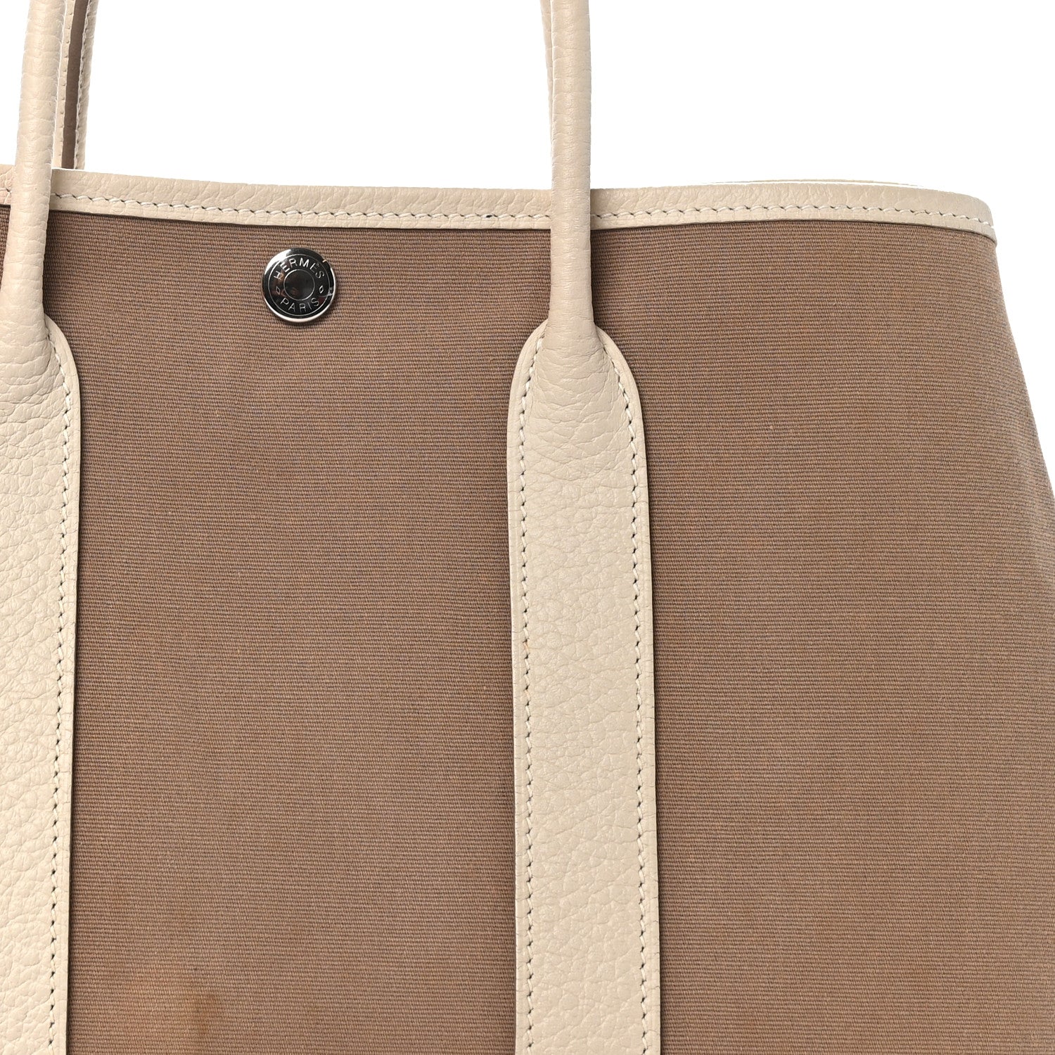 Hermes Toile Negonda Garden Party 30 TPM Tote Craie Etoupe 8 of 10