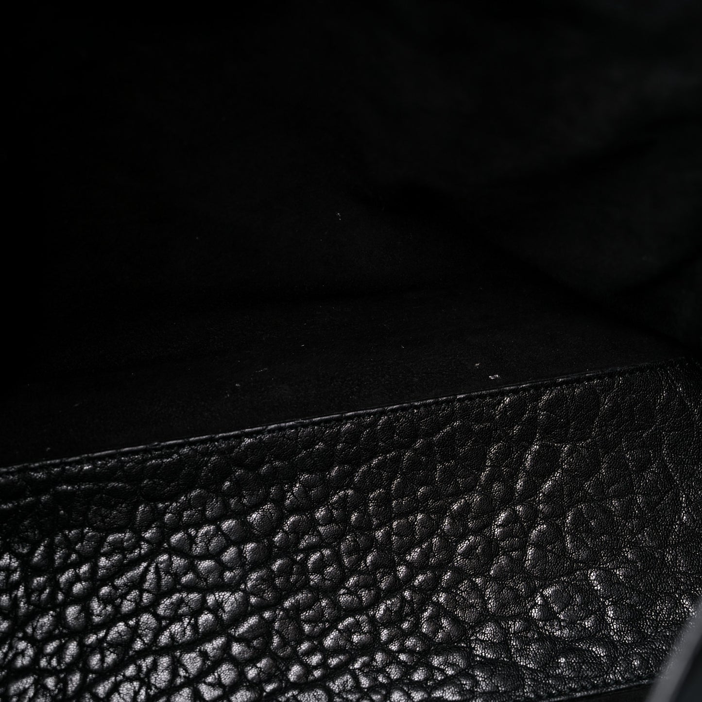 Canyon Grained Lambskin Large Lady Dior Black