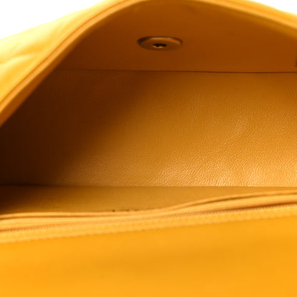 Chanel Lambskin Quilted Mini Rectangular Flap Yellow 5 of 10