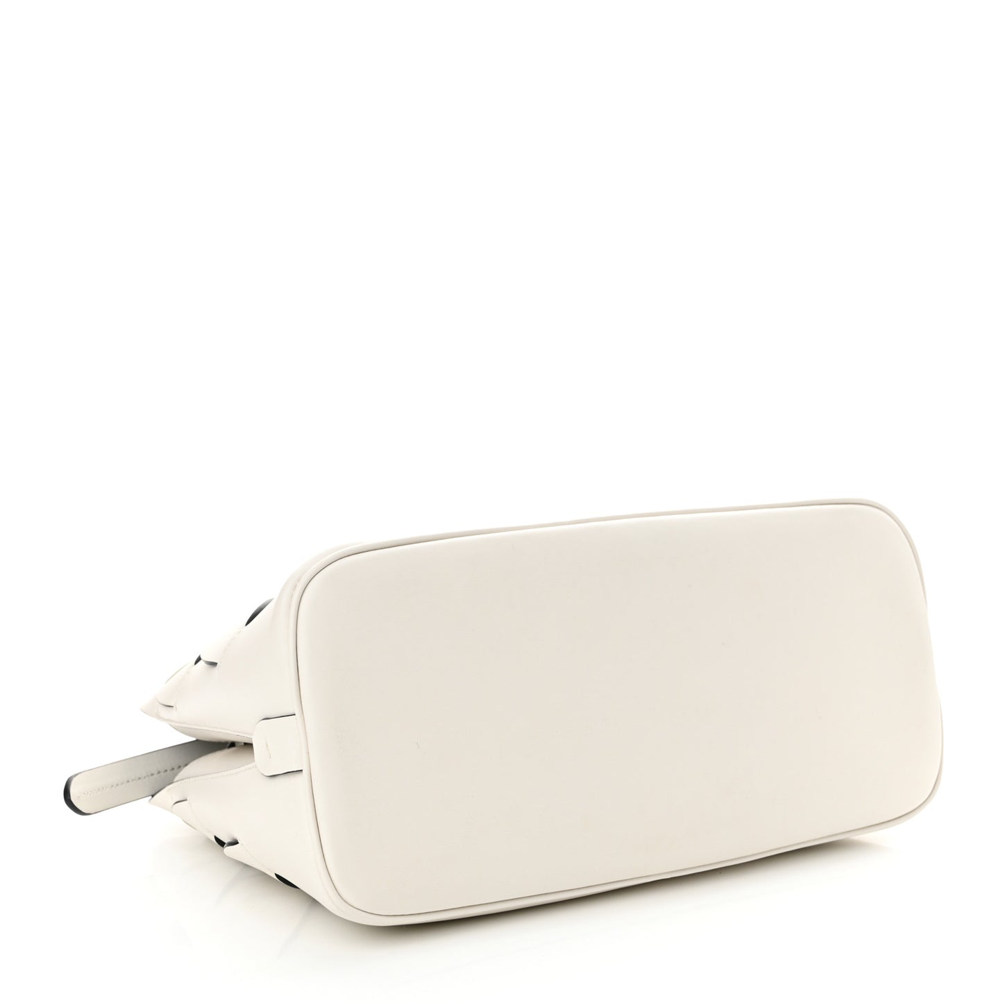 Vitello Intreccio Tress Handbag White Black