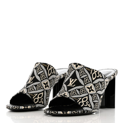 Louis Vuitton Jacquard Since 1854 Silhouette Mules 36 Grey 3 of 8