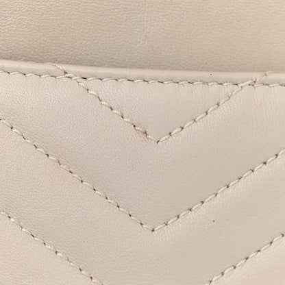 Saint Laurent Lambskin Quilted Double Flap Bag Blanc Vintage 14 of 14