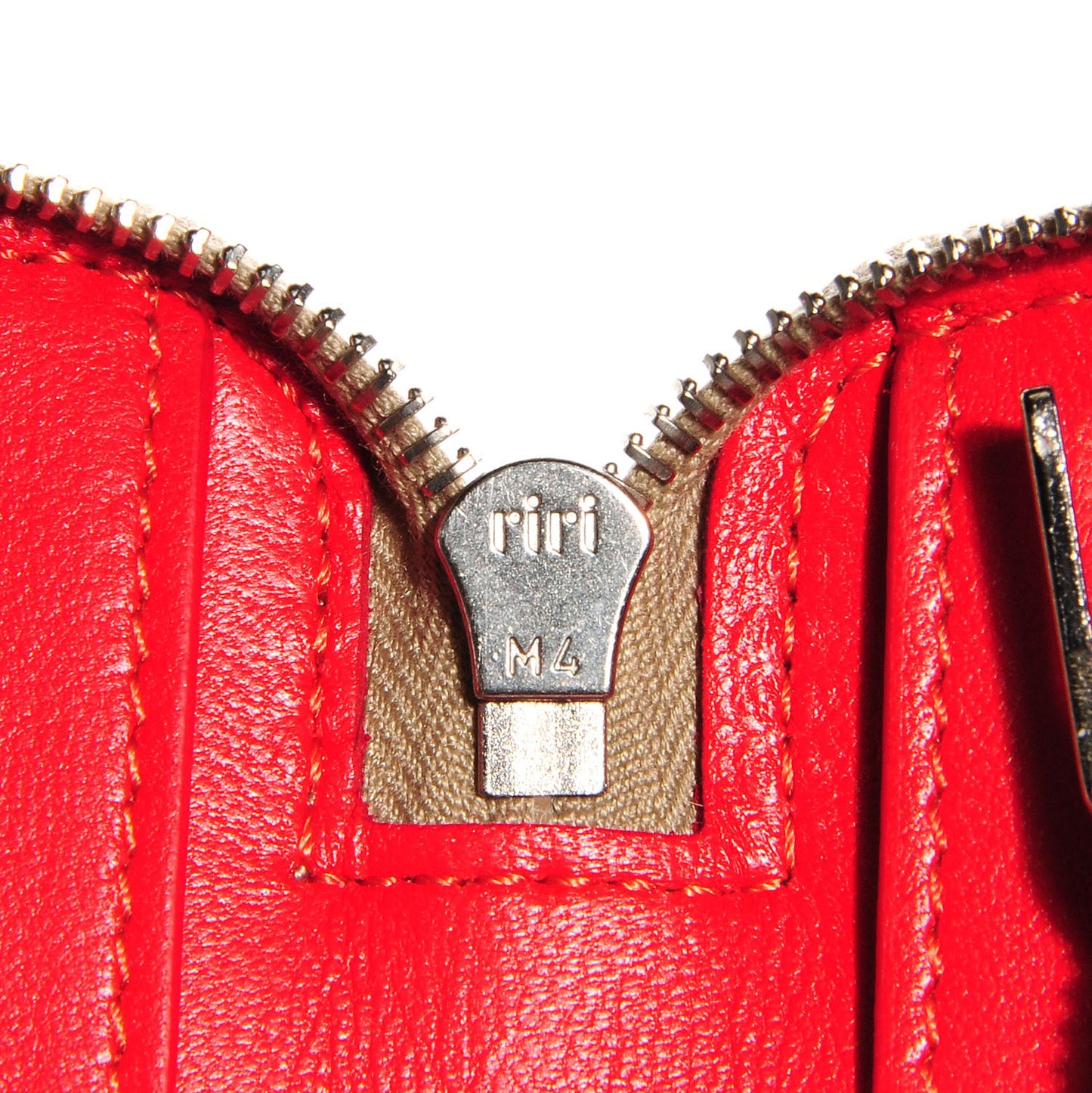 Drummed Calfskin Zip Around Organizer Wallet Dune