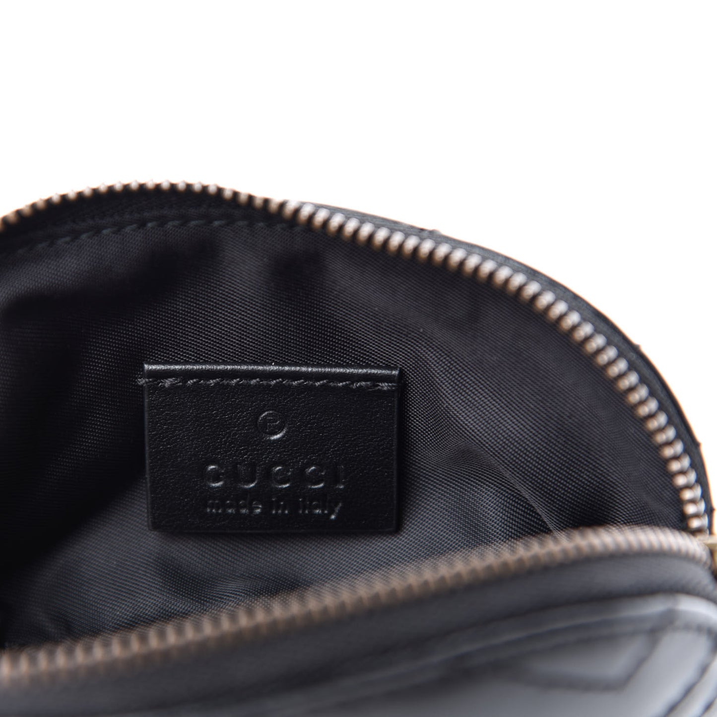 Calfskin Matelasse GG Marmont Key Pouch Black