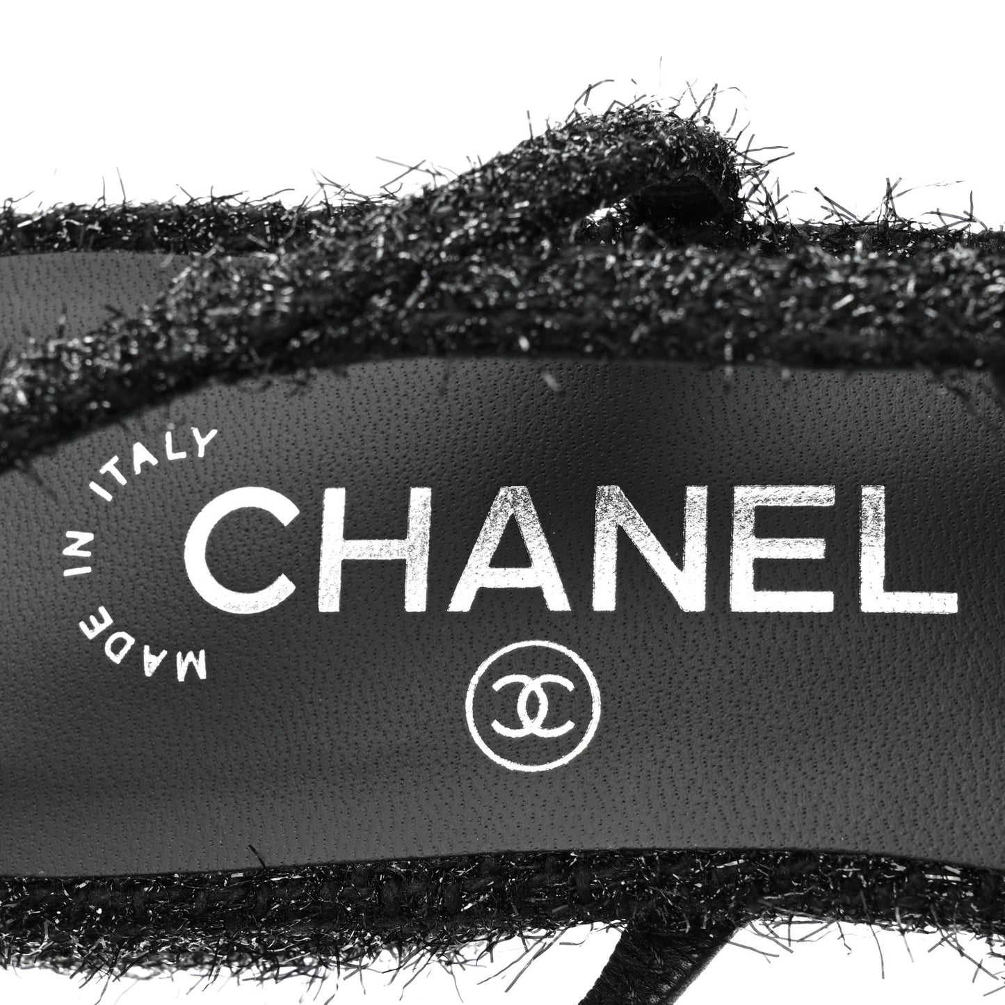 Fabric Cap Toe CC Slingback Flats 36.5 Black