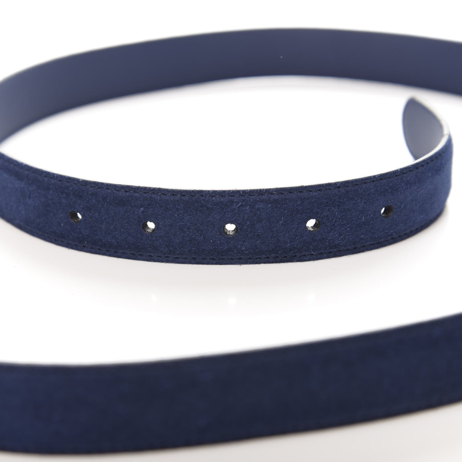 Gucci Suede Icaro G Cube 25mm Belt 100 40 Dark Navy 4 of 5