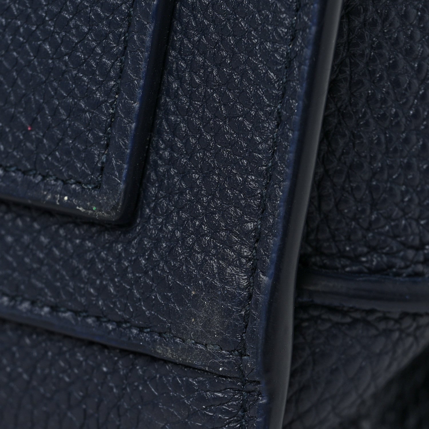 Saint Laurent Grained Calfskin Medium Souple Sac De Jour Navy 10 of 10