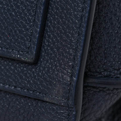 Saint Laurent Grained Calfskin Medium Souple Sac De Jour Navy 10 of 10